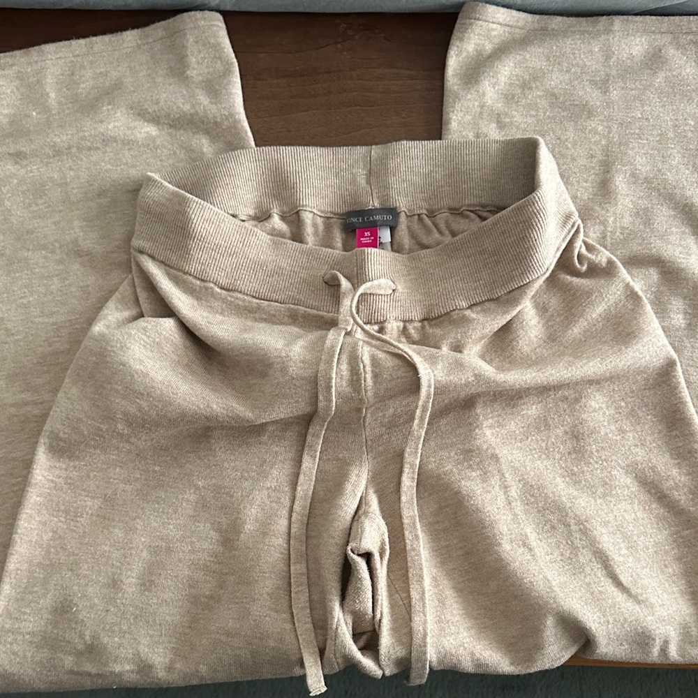 Vince Camuto Beige Knit Lounge Pants